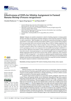 Effectiveness of SNPs for Sibship Assignment in Farmed Banana Shrimp (Penaeus merguiensis)