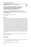 Barriers and facilitators to COVID-19 vaccine uptake among Australian health professional students during the pandemic: a nationwide study