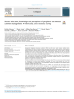 Nurses’ education, knowledge and perceptions of peripheral intravenous catheter&nbsp;management: A web-based, cross-sectional survey