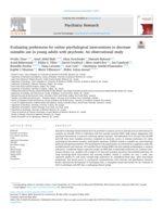 Evaluating preferences for online psychological interventions to decrease cannabis use in young adults with psychosis: An observational study