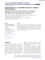 Implementation of a retrofit MRI simulator for radiation therapy planning