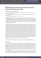 Identifying the Common Cell-Free DNA Biomarkers across Seven Major Cancer Types