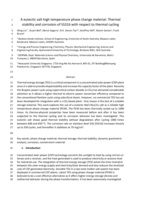 A eutectic salt high temperature phase change material: Thermal stability and corrosion of SS316 with respect to thermal cycling