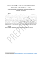 Corrosion of Inconel 601 in molten salts for thermal energy storage