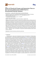 Effect of Dissolved Oxygen and Immersion Time on the Corrosion Behaviour of Mild Steel in Bicarbonate/Chloride Solution