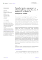Tools for faculty assessment of interdisciplinary competencies of healthcare students: an integrative review