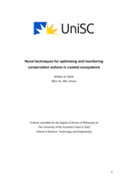 Novel techniques for optimising and monitoring conservation actions in coastal ecosystems
