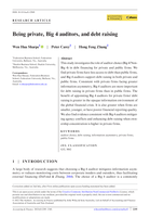 Being private, Big 4 auditors, and debt raising