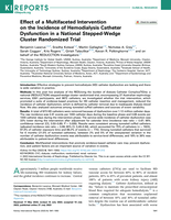 Effect of a multifaceted intervention on the incidence of haemodialysis catheter dysfunction in a national stepped-wedge cluster randomized trial