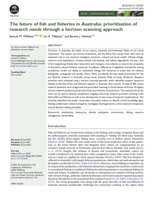 The future of fish and fisheries in Australia: prioritisation of research needs through a horizon scanning approach