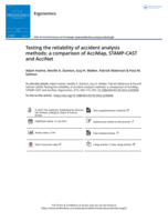 Testing the reliability of accident analysis methods: a comparison of AcciMap, STAMP-CAST and AcciNet