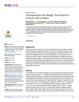 Intraoperative cell salvage: The impact on immune cell numbers