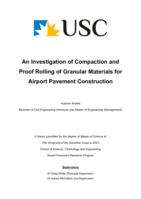 An Investigation of Compaction and Proof Rolling of Granular Materials for Airport Pavement Construction