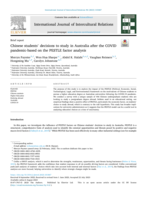 Chinese students’ decisions to study in Australia after the COVID pandemic-based on the PESTLE factor analysis