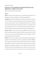 Seaweed as a Novel Ingredient in Fermented Food and Beverage Applications: A scoping review protocol