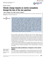 Climate change impacts on marine ecosystems through the lens of the size spectrum