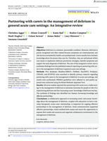 Partnering with carers in the management of delirium in general acute care settings: An integrative review