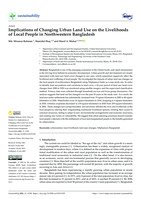 Implications of Changing Urban Land Use on the Livelihoods of Local People in Northwestern Bangladesh