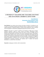 Book Review: A Review of Teachers and Teaching On Stage and On Screen
