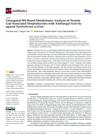 Untargeted MS-Based Metabolomic Analysis of Termite Gut-Associated Streptomycetes with Antifungal Activity against Pyrrhoderma noxium