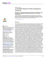 clusterBMA: Bayesian model averaging for clustering