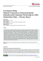 Learning by Doing: Students’ Experiences of Interprofessional Education and Community Partnership in a Pilot Student-Run Clinic