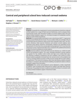 Central and peripheral scleral lens‐induced corneal oedema
