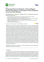 "Preparing Them for the Road": African Migrant Parents' Perceptions of Their Role in Their Children's Career Decision-Making