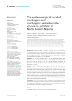 The epidemiological trend of monkeypox and monkeypox-varicella zoster viruses co-infection in North-Eastern Nigeria