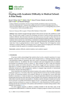Dealing with Academic Difficulty in Medical School: A Pilot Study