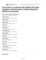 From pilot to a multi-site trial: Refining the Early Detection of Deterioration in Elderly Residents (EDDIE+) intervention
