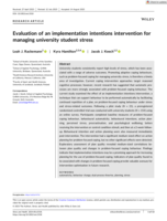 Evaluation of an implementation intentions intervention for managing university student stress