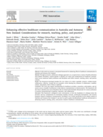 Enhancing effective healthcare communication in Australia and Aotearoa New Zealand: Considerations for research, teaching, policy, and practice