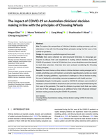 The impact of COVID-19 on Australian clinicians’ decision making in line with the principles of Choosing Wisely