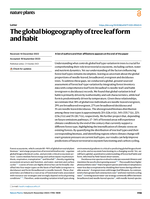 The global biogeography of tree leaf form and habit