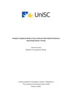 Paediatric Outpatients Model of Care: Advanced Allied Health Practitioners Using Single Session Therapy