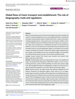 Global flows of insect transport and establishment: The role of biogeography, trade and regulations