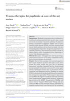 Trauma therapies for psychosis: A state‐of‐the‐art review