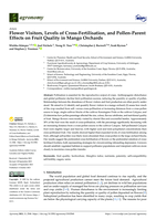 Flower Visitors, Levels of Cross-Fertilisation, and Pollen-Parent Effects on Fruit Quality in Mango Orchards