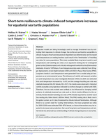 Short-term resilience to climate-induced temperature increases for equatorial sea turtle populations