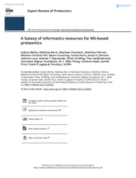 A Galaxy of informatics resources for MS-based proteomics