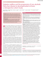 Diabetes mellitus and the progression of non‐alcoholic fatty liver disease to decompensated cirrhosis: a retrospective cohort study