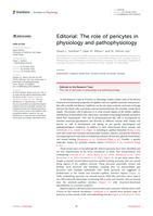 Editorial: The role of pericytes in physiology and pathophysiology