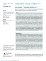 Quantifying the ecological consequences of climate change in coastal ecosystems