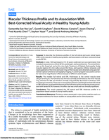Macular Thickness Profile and Its Association With Best-Corrected Visual Acuity in Healthy Young Adults