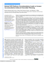 Retinal OFF-Pathway Overstimulation Leads to Greater Accommodation-Induced Choroidal Thinning