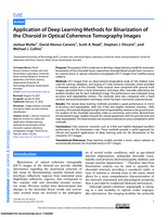 Application of Deep Learning Methods for Binarization of the Choroid in Optical Coherence Tomography Images