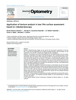 Application of texture analysis in tear film surface assessment based on videokeratoscopy