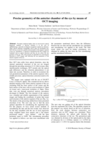 Precise geometry of the anterior chamber of the eye by means of OCT imaging