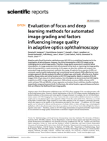Evaluation of focus and deep learning methods for automated image grading and factors influencing image quality in adaptive optics ophthalmoscopy